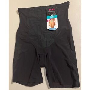 Maidenform Shapewear Women 2XL Black High Waist Thigh Slimmer Ultra Firm NEW